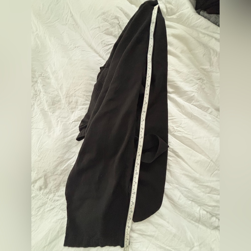 Women’s Black Linen Coveralls – Size XL, Front Pockets & Side Buttons - Picture 4 of 4